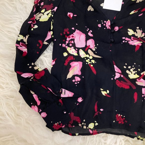 A.L.C. Rivera Silk Floral Blouse - Picture 7 of 12